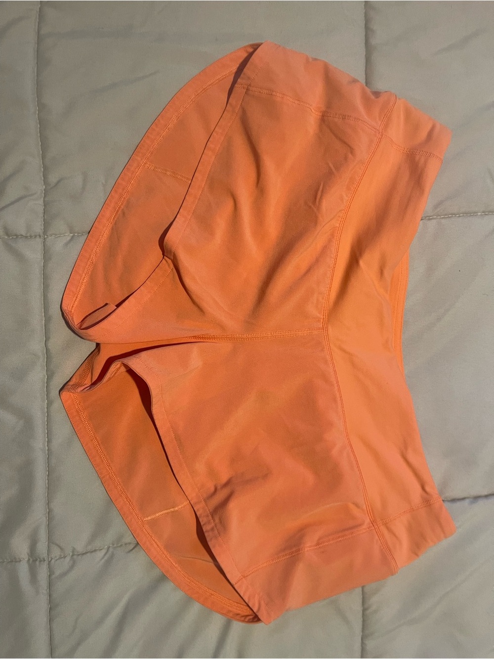 lululemon athletica Coral-Orange Bike Shorts